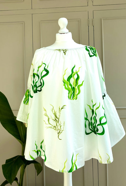Kathy Shirt in Green Seaweed